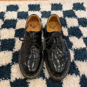 Dr Martens 1461 Classic Black Patent Oxford, Size 8